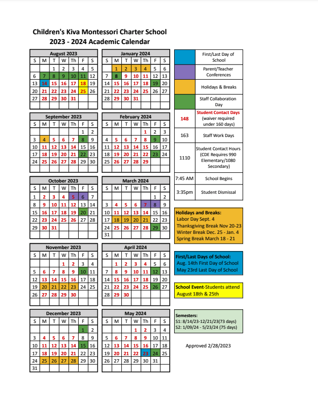 2023-2024 Calendar Screenshot