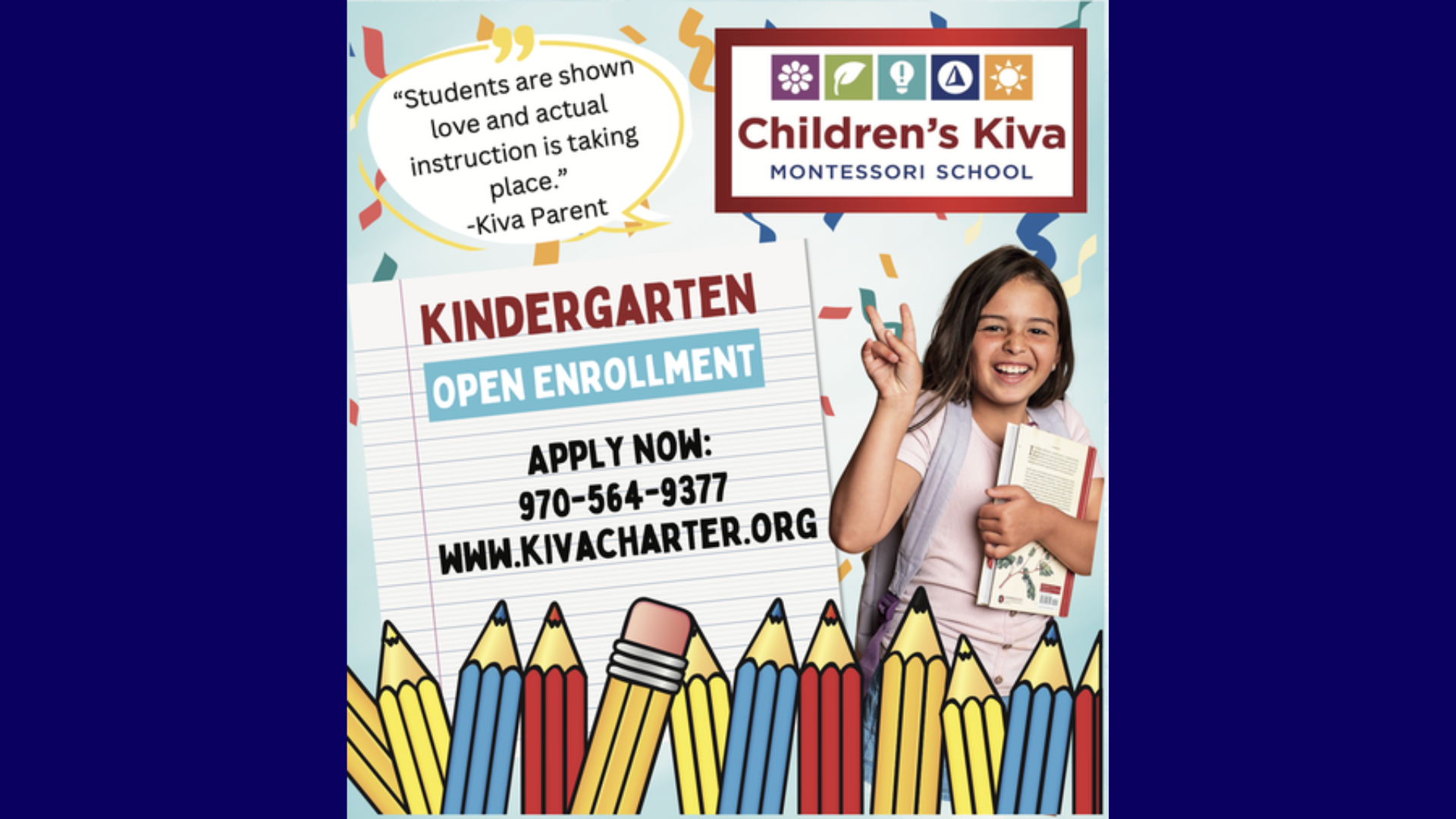Kiva Kindergarten enrollment
